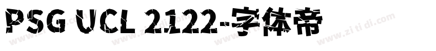 PSG UCL 2122字体转换